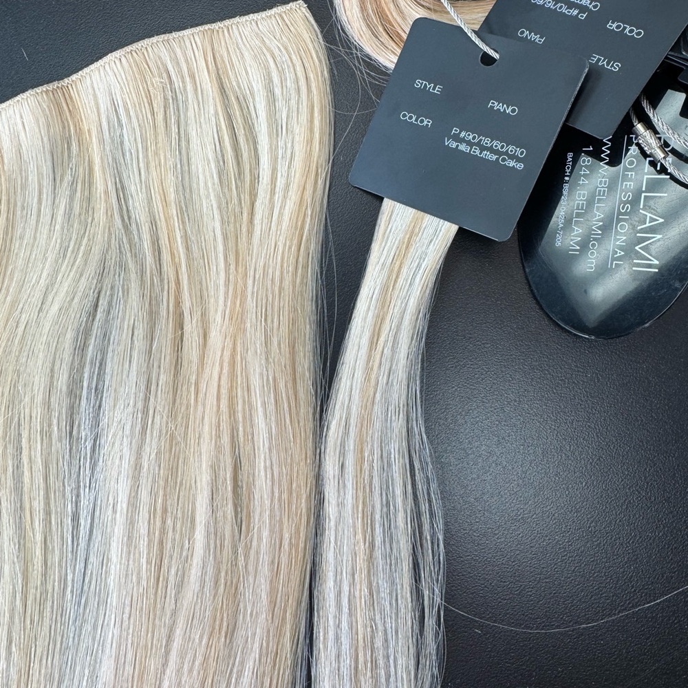 Bellami sew in volume weft hair extensions blonde